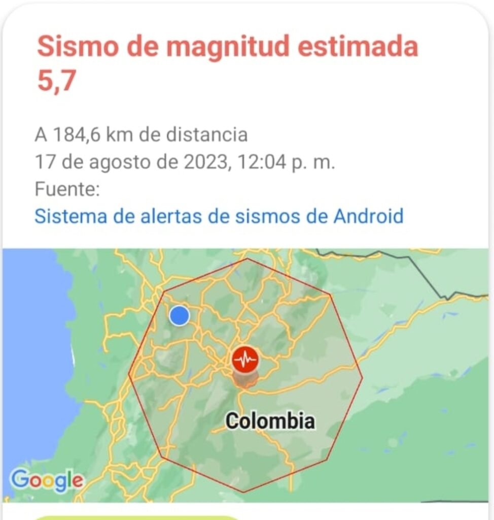 Sabías que Google te puede avisar minutos antes de que ocurra un sismo?
